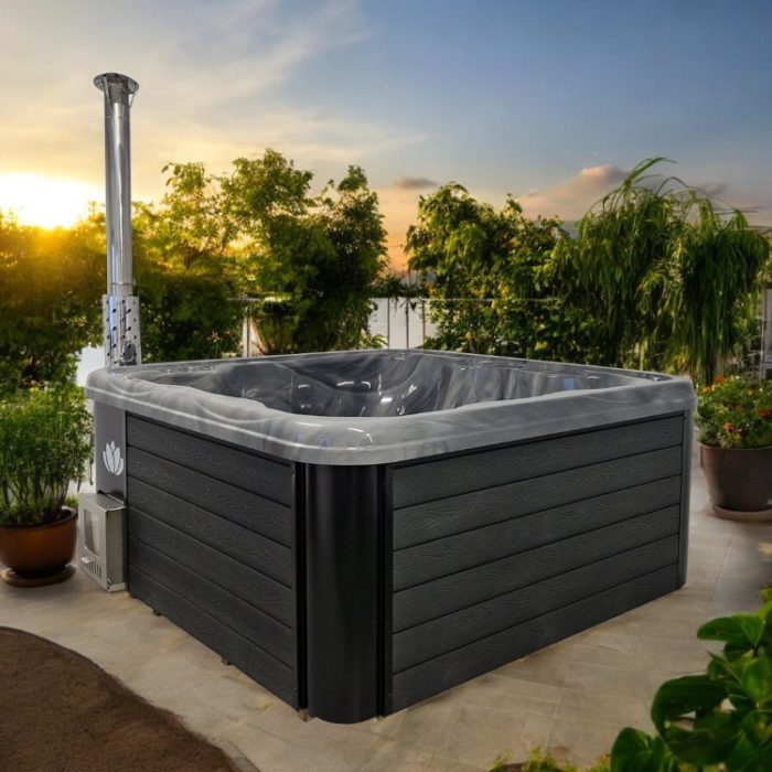 Hot Tub Premium WPC 2,20m x 2,20m – Luxus & Entspannung für dein Zuhause – Bild 2